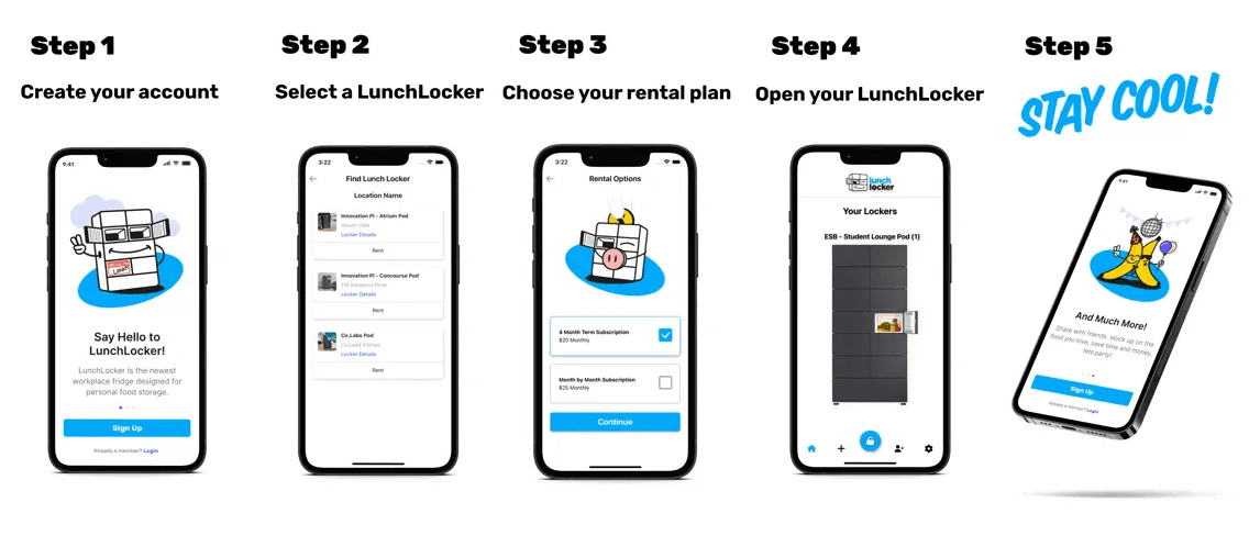 LunchLocker – IoT Refrigerated Locker System screenshot 1