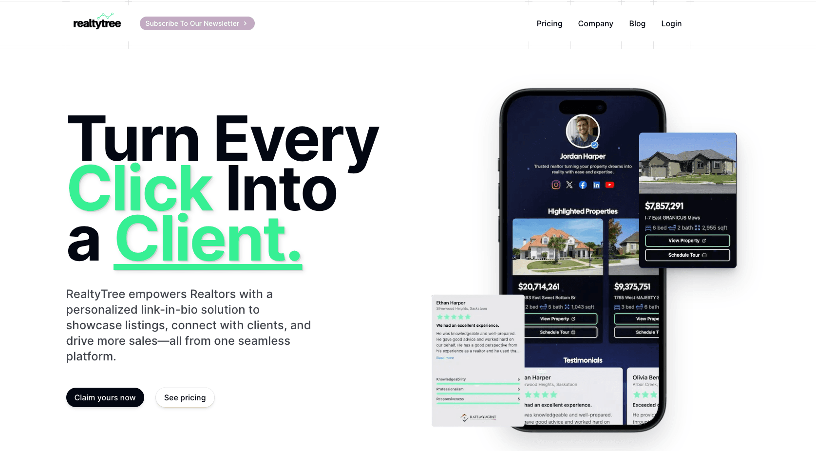 RealtyTree – Link-in-Bio for Realtors